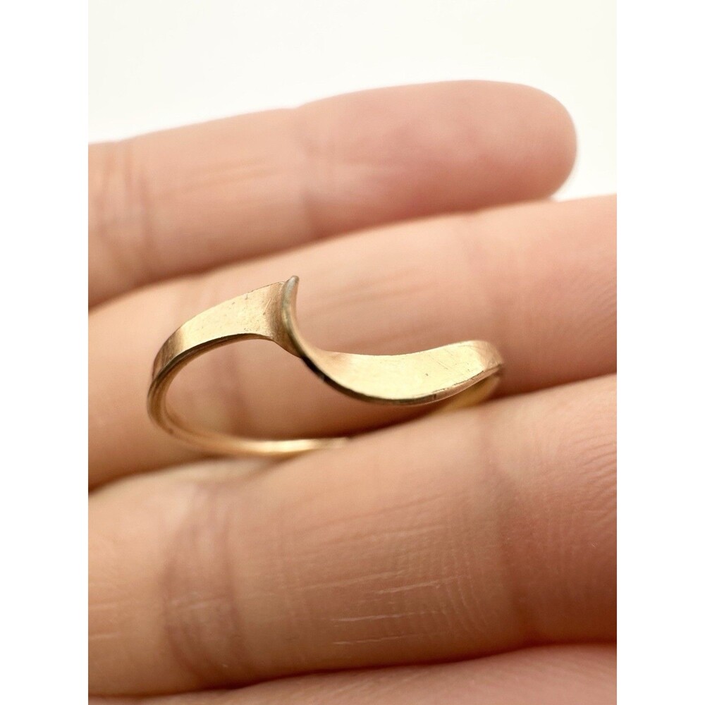 14k Gold Filled Wave Ring Size 5.25